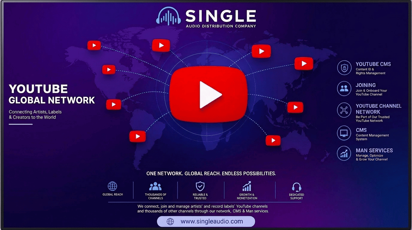 Single Audio YouTube MCN & CMS