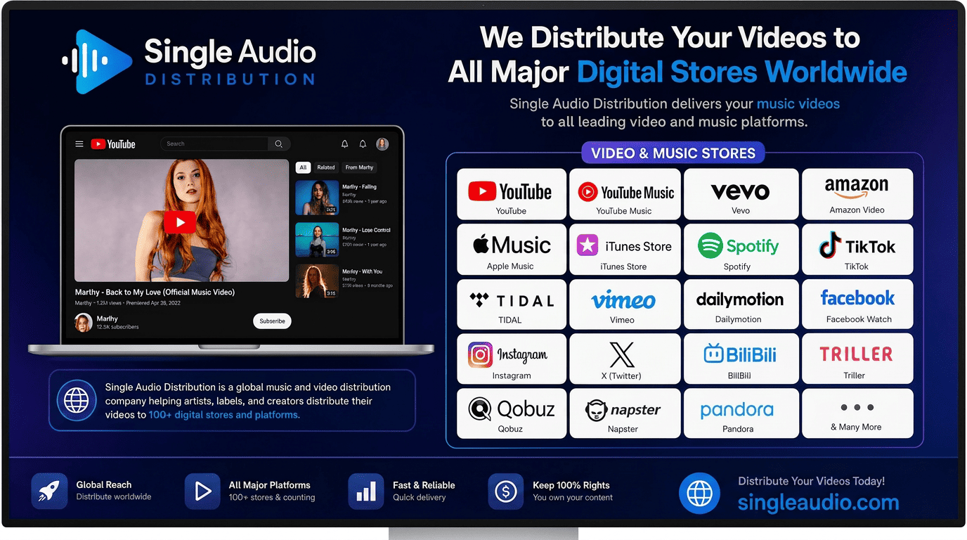 Single Audio Music Video Distribution